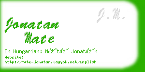 jonatan mate business card